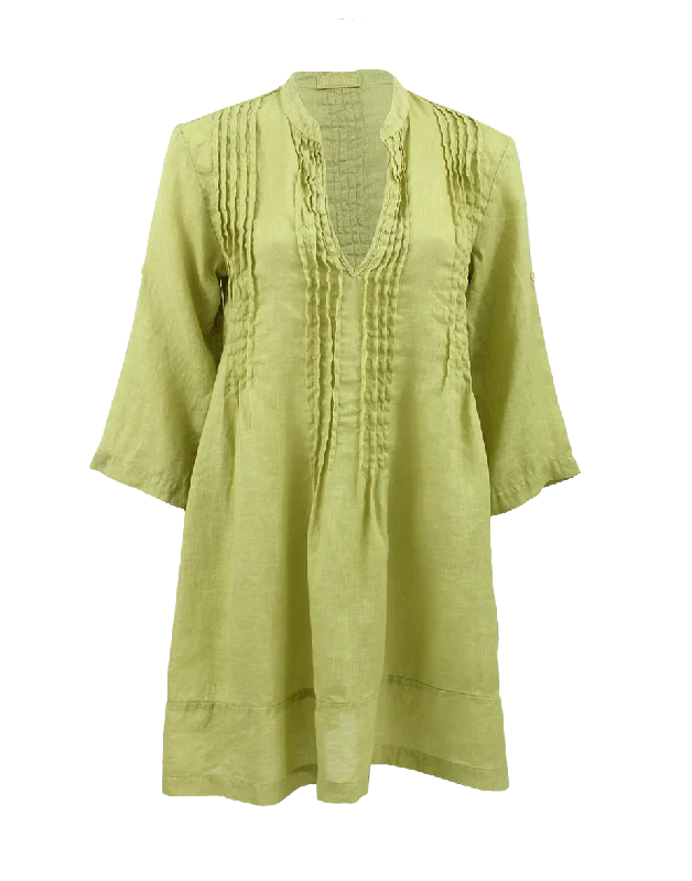 Regina V-Neck Linen Tunic