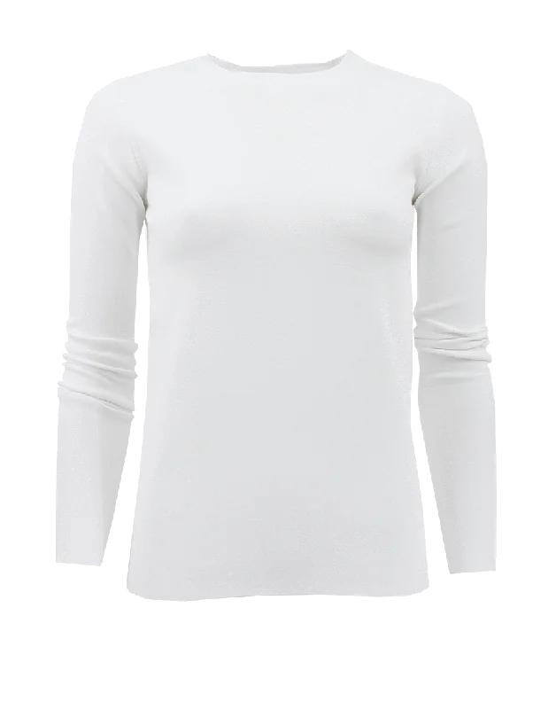 Long Sleeve Crewneck Fitted Top