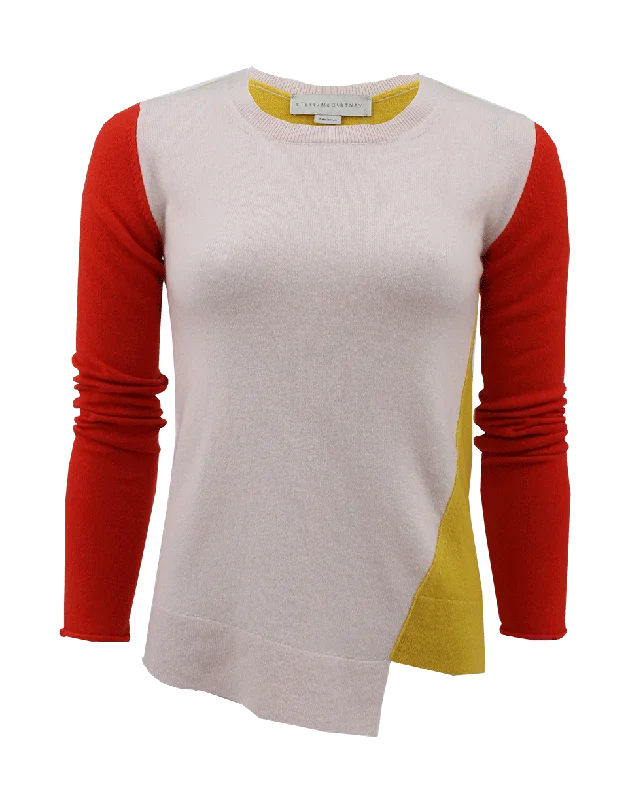 Long Sleeve Fitted Asymmetrical Pullover