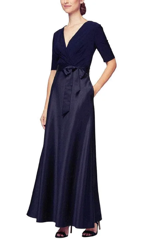 Alex Evenings - 81351533 Surplice Bodice Long Dress