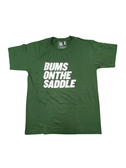 BUMSONTHESADDLE T-shirt (Green/White)