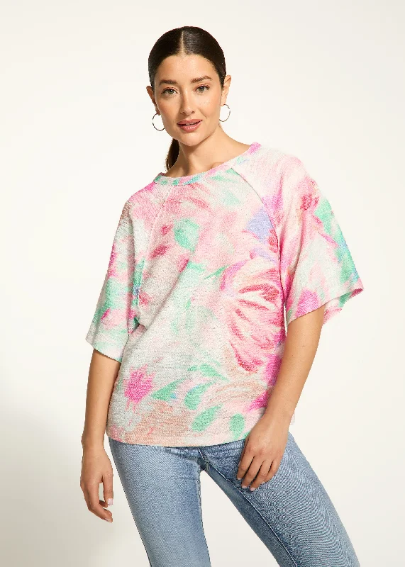 3/4 Sleeve Printed Top, Patrizia