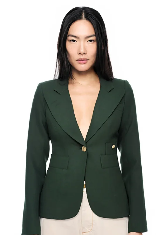 Smythe Classic Duchess Blazer Forrest Green