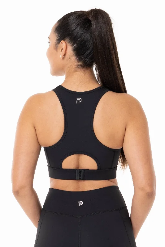 Total Support Black Sports Bra