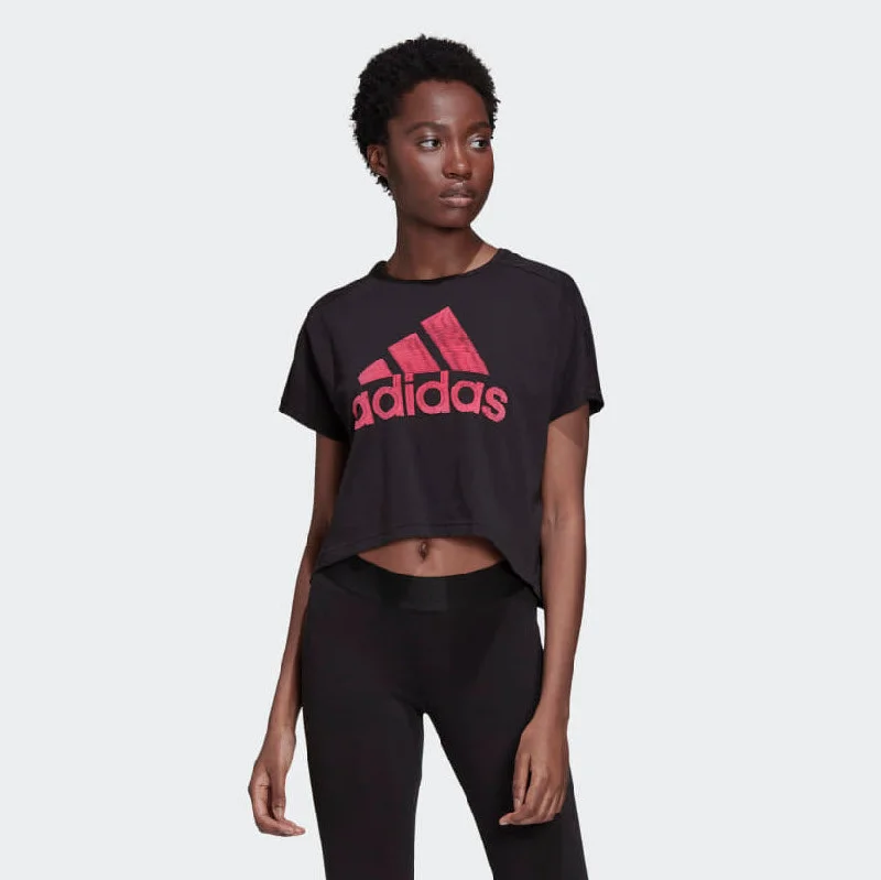 Adidas W Sport ID Graphic Tee Black ED6177