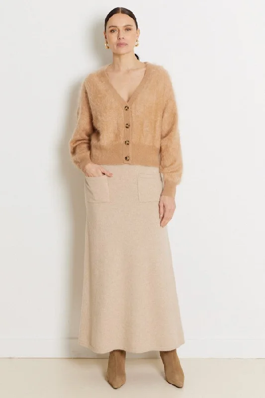 NotShy Hazel Brushed Cashmere Button Cardigan