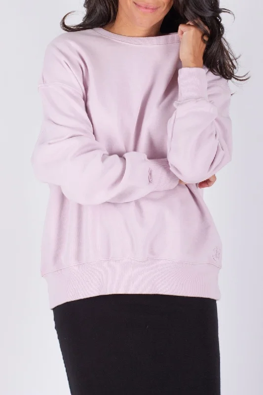 OVERSIZED CREWNECK SWEATSHIRT (LIGHT LILAC)