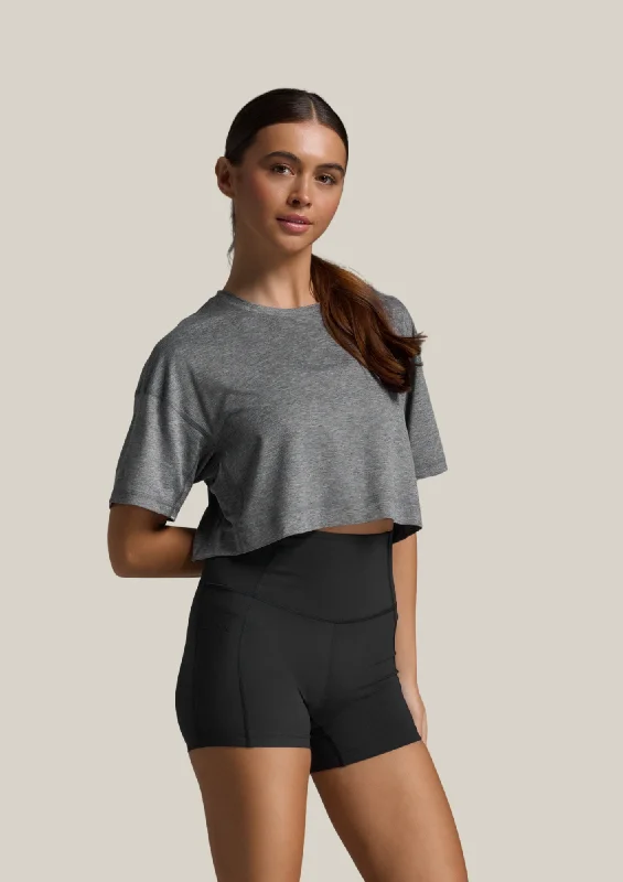 Form Soft Jersey Crop Tee Harbor