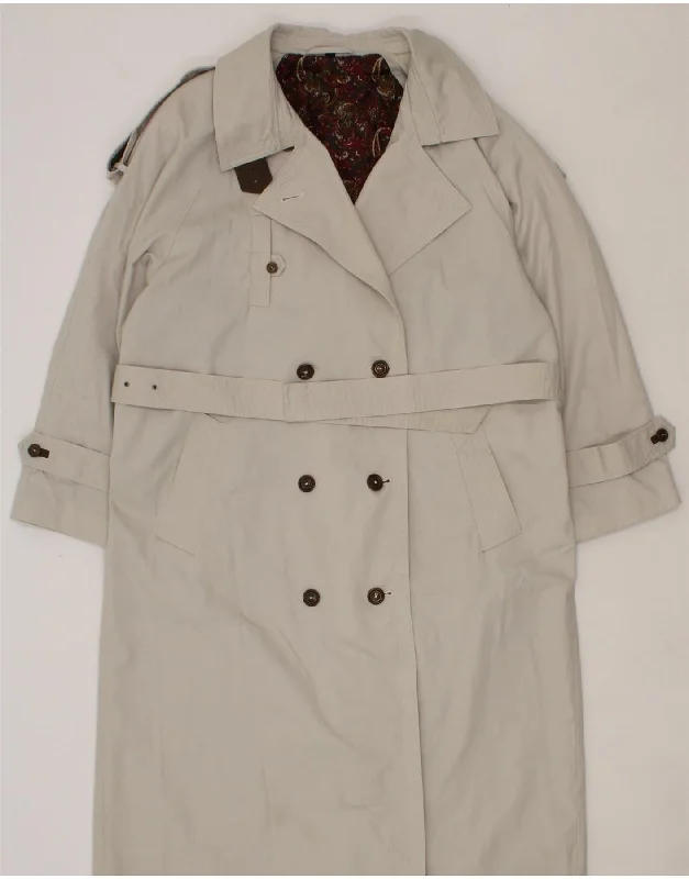 DOROTHY PERKINS Womens Trench Coat UK 14 Large Beige Polyester