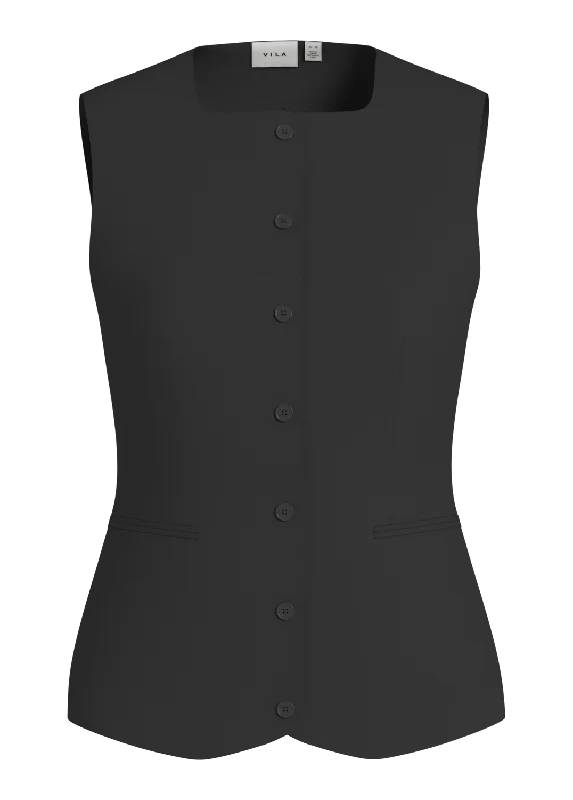 VIVARONE Tailored Waistcoat - Black