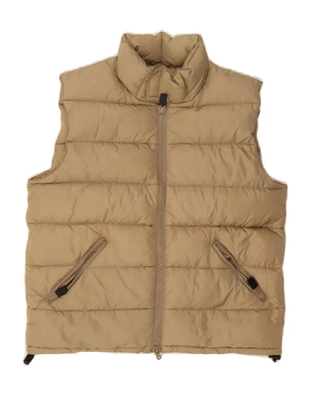 ALBERTO ASPESI Womens Padded Gilet UK 10 Small Beige Polyamide