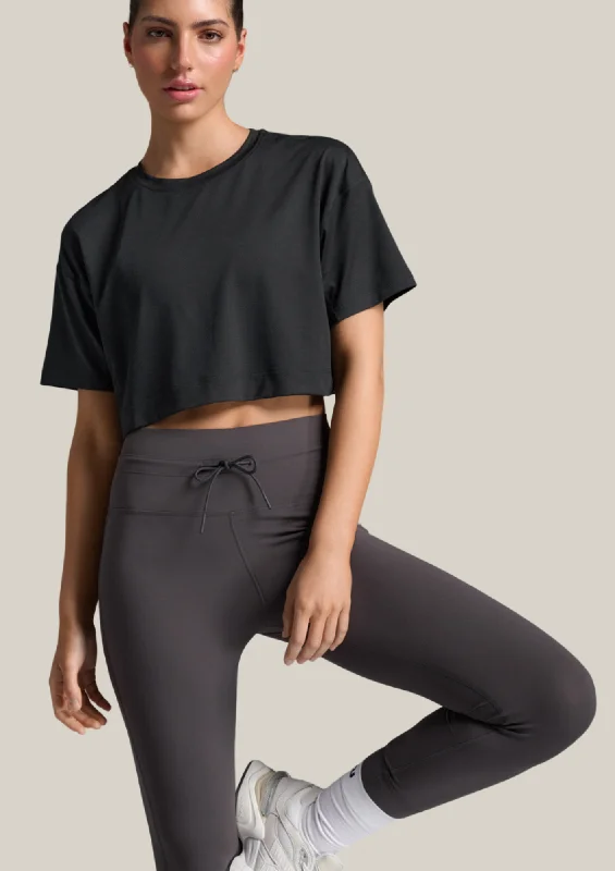 Form Soft Jersey Crop Tee Black