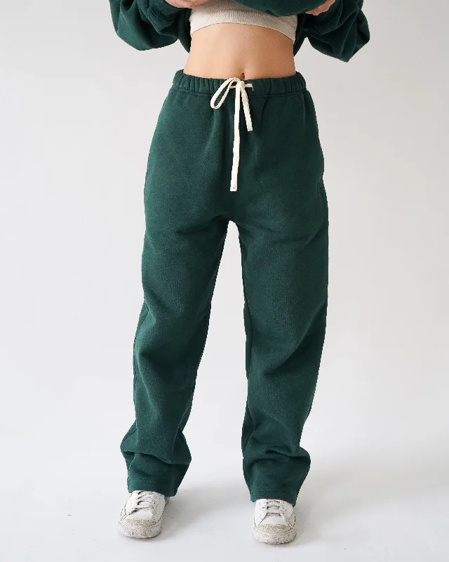 Legacy Straight-leg Sweatpants - Forest