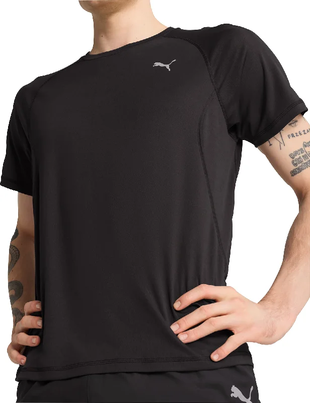 Puma Velocity Short Sleeve Mens Running Top - Black