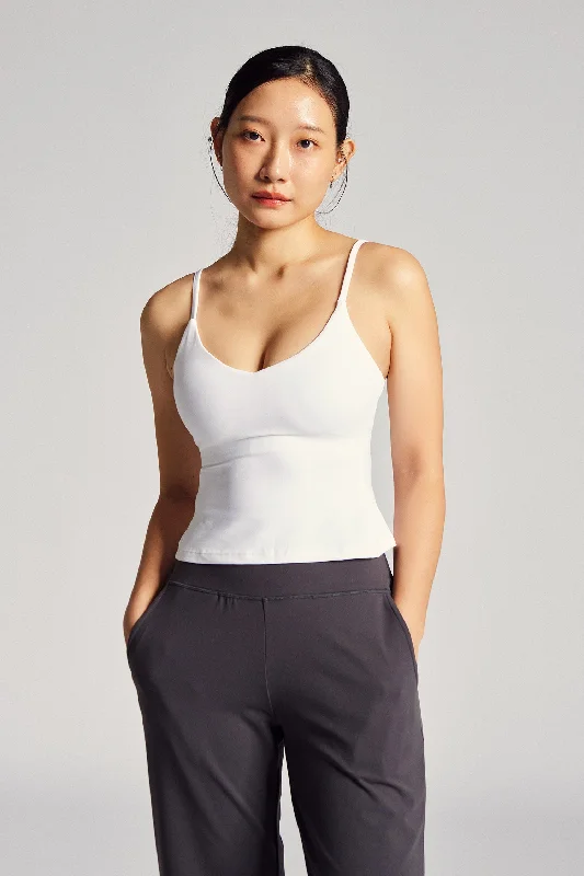 V Cami Bra in Yoghurt (Long)