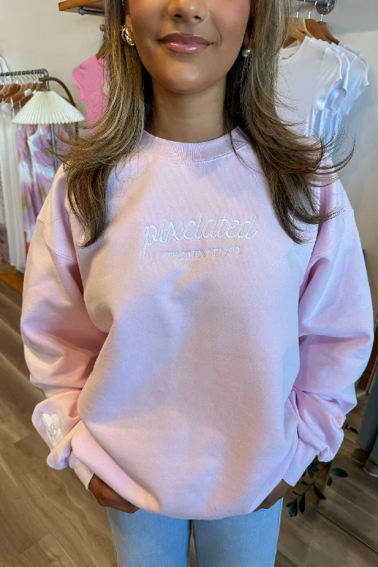 Pixelated Sweatshirt by Pixelated in Pink