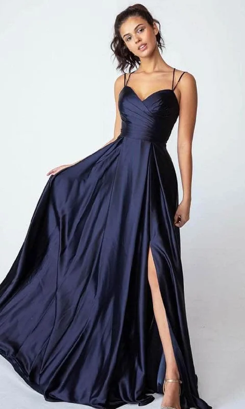 Eureka Fashion 9925 - Pleated Sleeveless Evening Gown