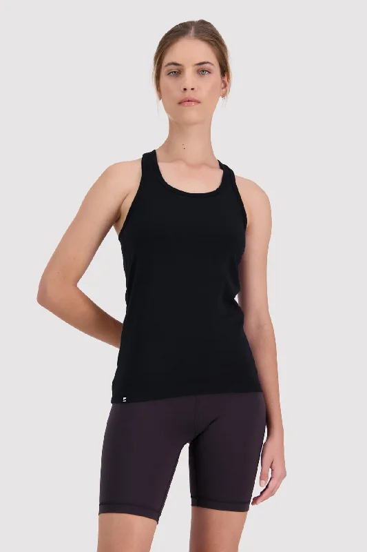 Icon Merino Tank - Black