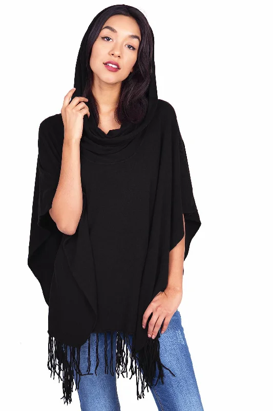 Cloaked Fringe Poncho