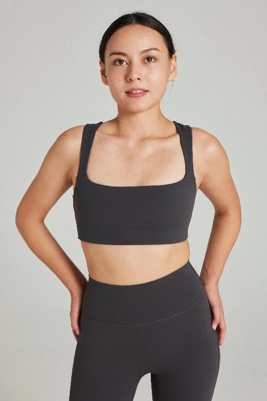 Square Neck Bra in Stepper