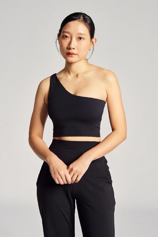 Toga Longline Bra 2.0 in Black Sesame