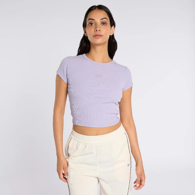 Ribbed Tee Dusk Purple