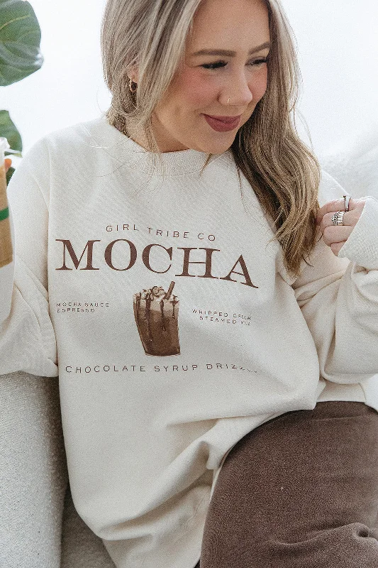 Mocha Sweatshirt In Ivory