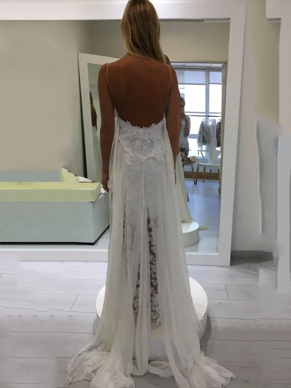 Hollie Inspiration French Lace Dresses Bohemian Wedding Dresses