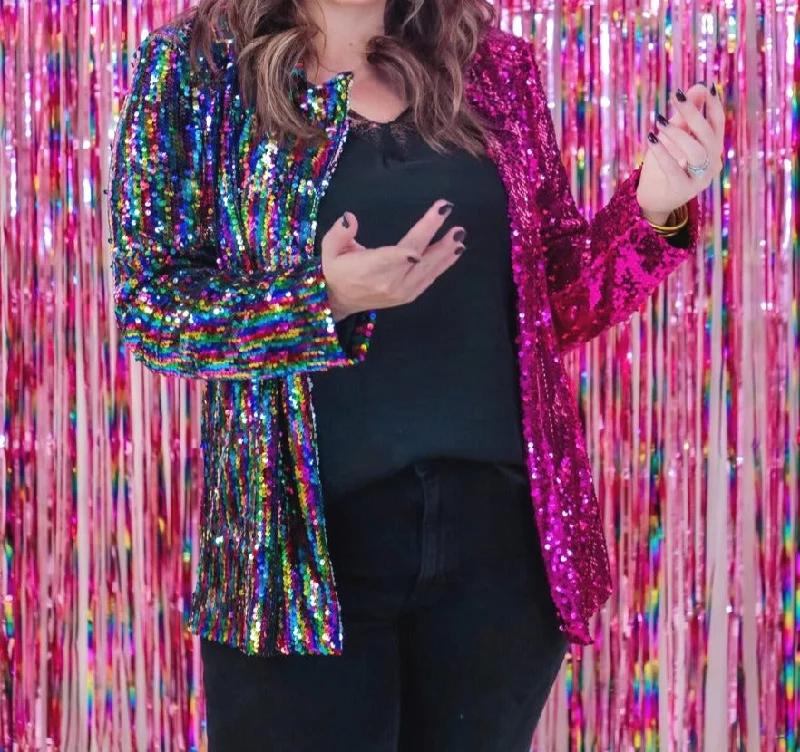 Stay Stunning Sequin Blazer