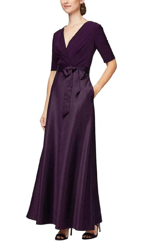 Alex Evenings - 82351533 V-Neck Jersey Long Dress