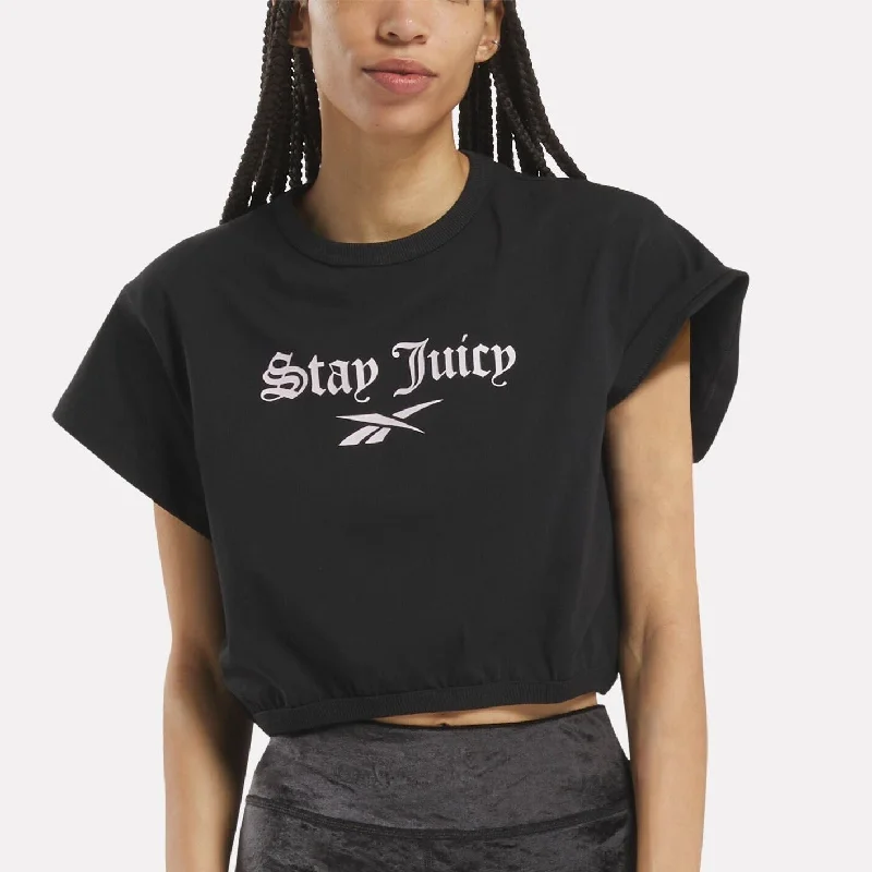 Reebok X Juicy Couture Graphic T-Shirt Black