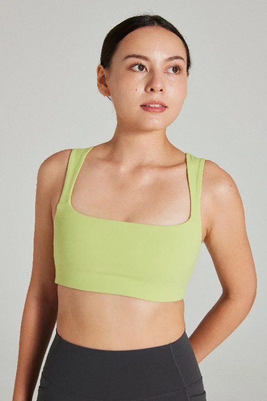 Square Neck Bra in Zest