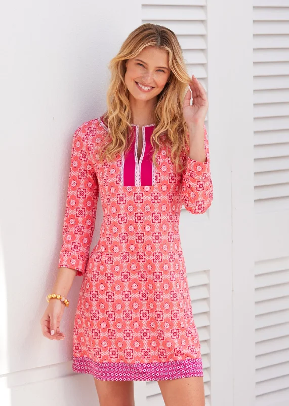 Coral Gables Embroidered Tunic Dress