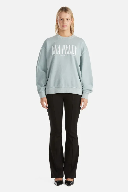 Ena Pelly Lilly Oversized City Sweater - Sea