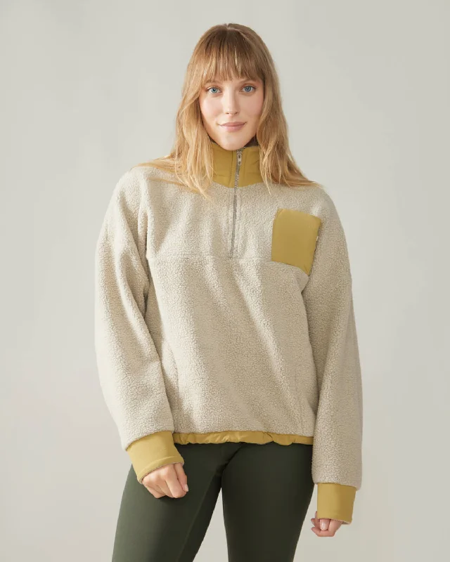 Sutton Polar Fleece Pullover - Pearl Oatmeal