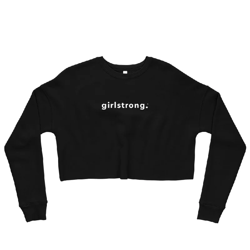 EVERYDAY GIRLSTRONG FLEECE CROPPED SWEATSHIRT BLACK