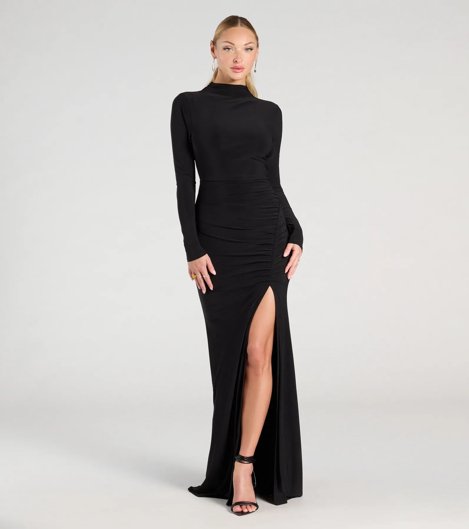 Vienna Long Sleeve Open Back Bodycon Formal Dress