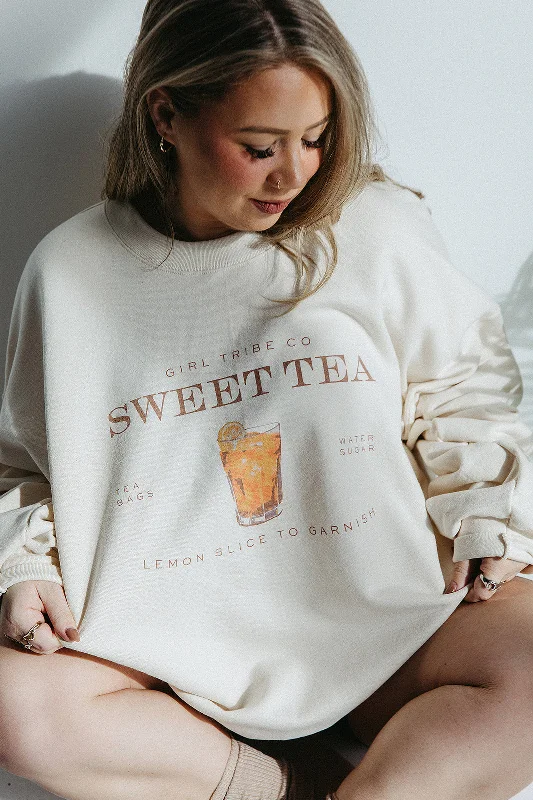 Sweet Tea Sweatshirt In Ivory