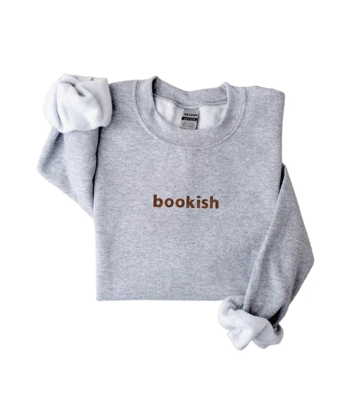 Bookish Sweatshirt- Grey