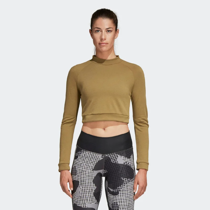 Adidas Women ID Cropped Longsleeve Tee DM1749