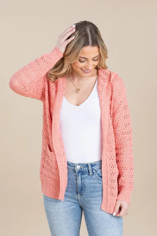 Crochet Hooded Cardigan